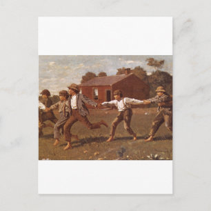 Snap the Whip', Winslow Homer_Great Work of Art Postcard