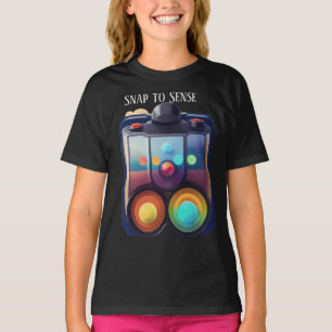 Snap to Sense , Tactile Puzzle Creator App Logo T-Shirt