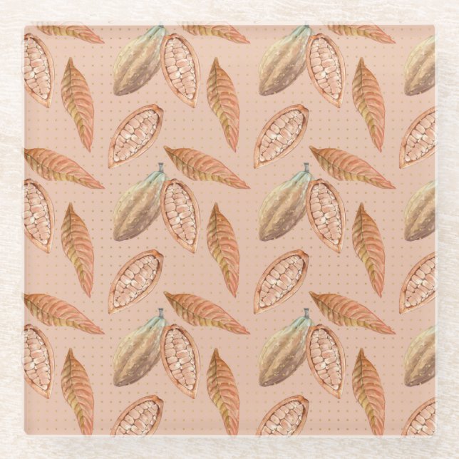 Snapdragon Flower Glass Coaster (Front)