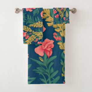 Snapdragon Rainbow Colourful Personalised Pattern Bath Towel Set