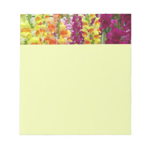 Snapdragons Colourful Floral Notepad