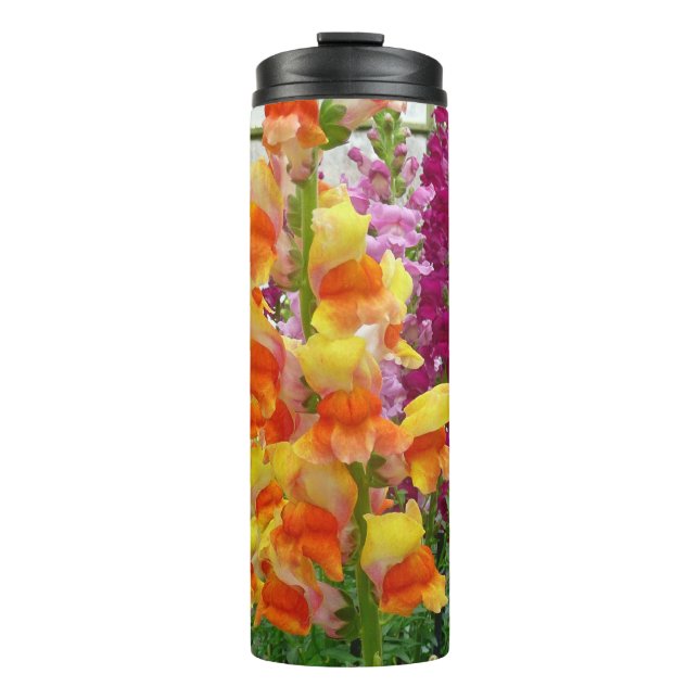 Snapdragons Colourful Floral Thermal Tumbler (Front)