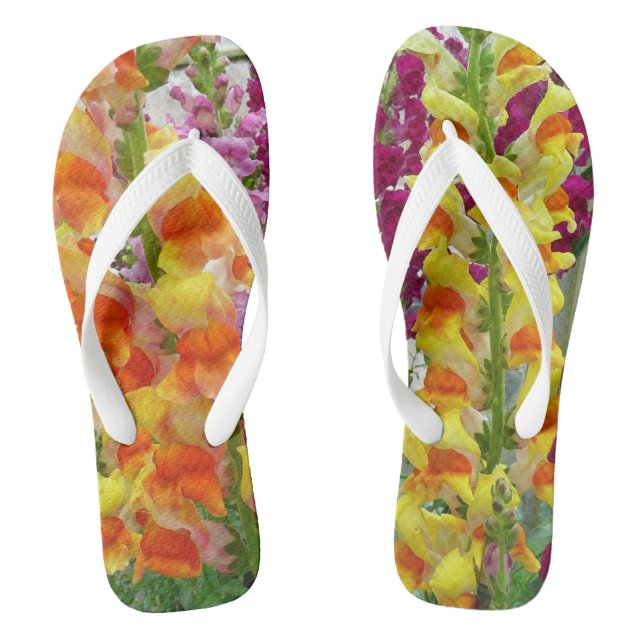 Snapdragons Colourful Floral Thongs (Footbed)