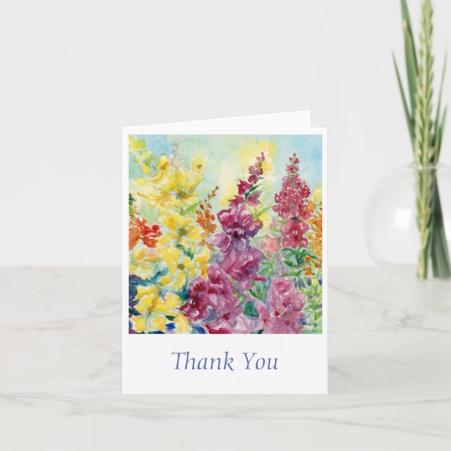 Snapdragons Thank You Card (Front)