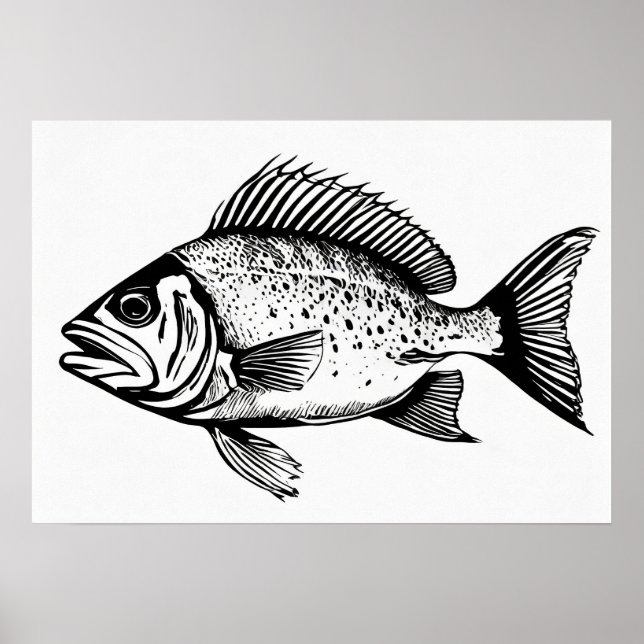 Snapper - Fish Print (Front)