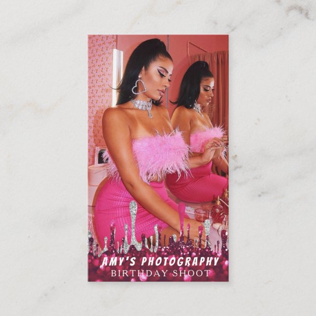 Snapping Special Moments Birthday Photographer Business Card (Front)