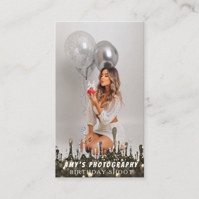 Snapping Special Moments Birthday Photographer Business Card (Front)