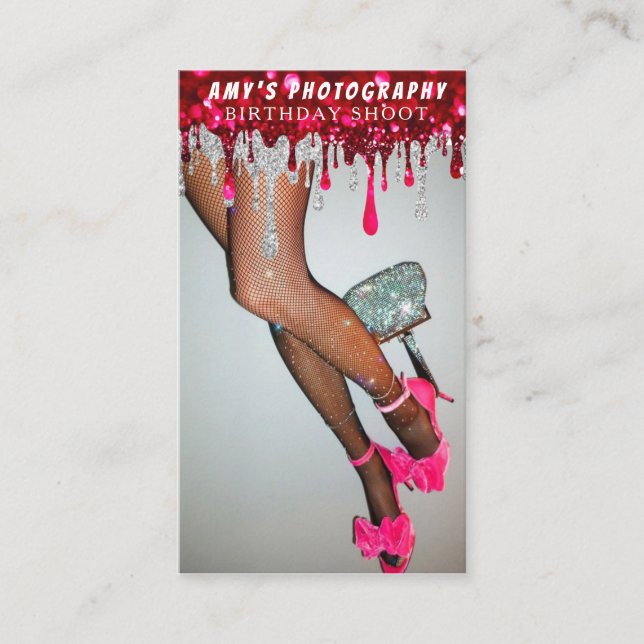 Snapping Special Moments Birthday Photographer Business Card (Front)