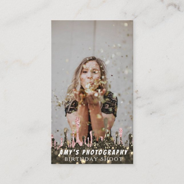 Snapping Special Moments Birthday Photographer Business Card (Front)