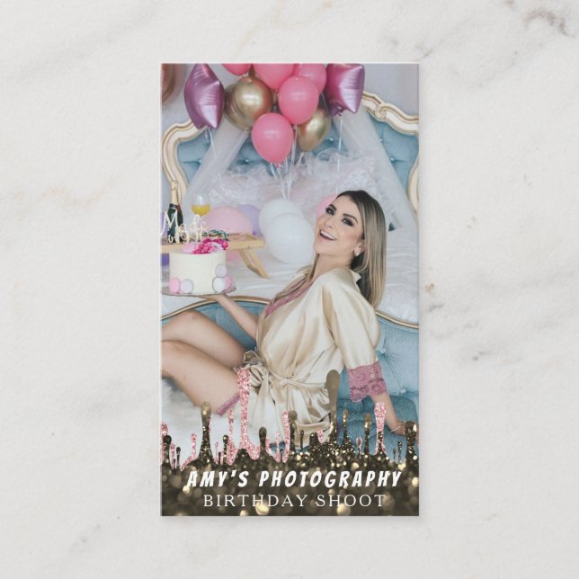 Snapping Special Moments Birthday Photographer Business Card (Front)