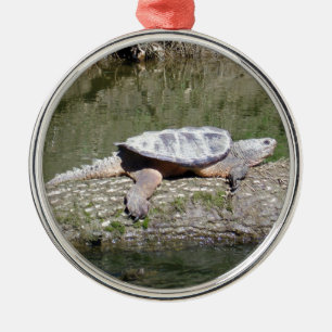 Snapping Turtle Metal Tree Decoration