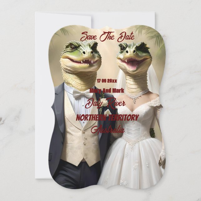 "Snapping Up Love: A Crocodilian Wedding Affair" (Front)