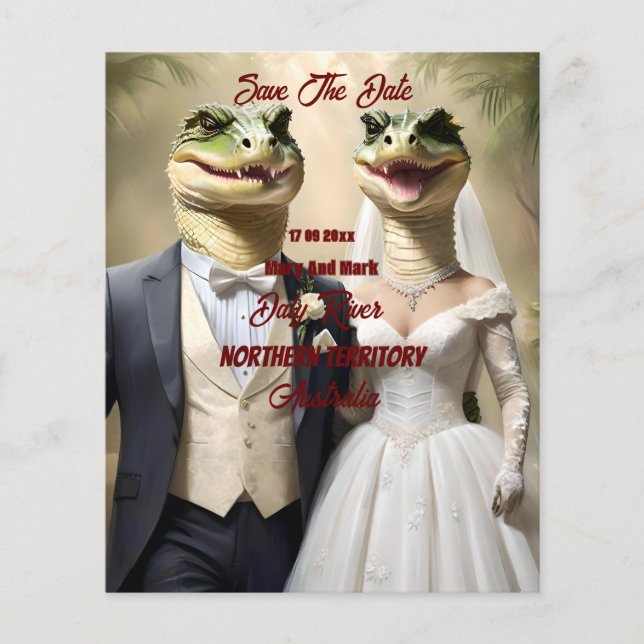 "Snapping Up Love: A Crocodilian Wedding Affair" (Front)