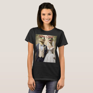 "Snapping Up Love: A Crocodilian Wedding Affair" T-Shirt