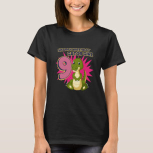 Snappy 6th Birthday Backprint Gator Girl T-Shirt