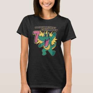 Snappy 7th Birthday Gator Boy Alligator Birthday T-Shirt