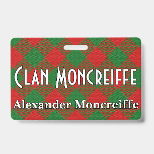 Snappy Clan Moncreiffe Tartan ID Badge