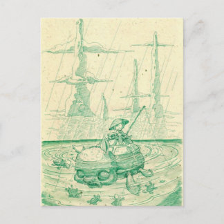 Snappy Fishing Postcard