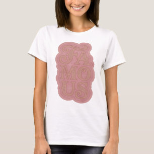Snappy Gold FAMOUS Graphic Design T-Shirt