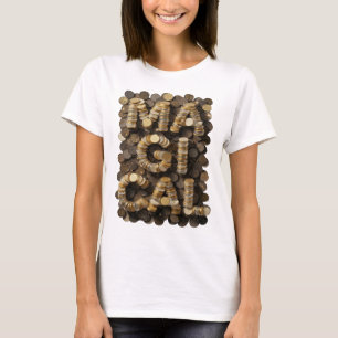 Snappy Gold MAGICAL 3D Text Art T-Shirt