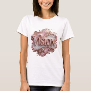 Snappy Gold VISION 3D Text Art T-Shirt
