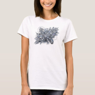 Snappy Grey ABSTRACT ART Statement Tee