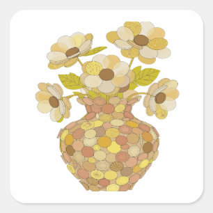 Snappy Grey Abstract Gift Sticker