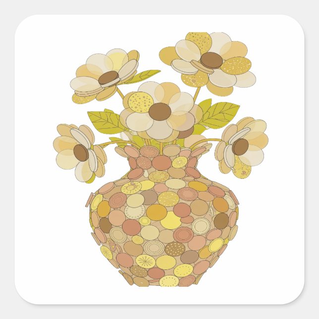 Snappy Grey Abstract Gift Sticker (Front)