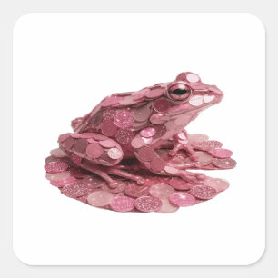 Snappy Pink PINK FROG Sticker Motif