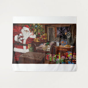 Snappy Santa Tapestry