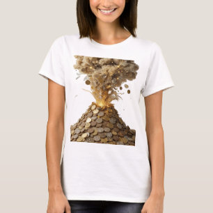 Snappy Silver ABSTRACT ART Abstract Design T-Shirt