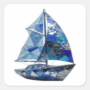 Snappy Silver Abstract Gift Sticker