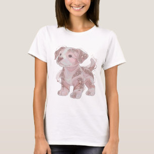 Snappy Silver BABY DOG Slogan Design T-Shirt