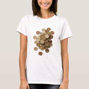 Snappy Silver GOLDEN LEAVES Custom Design T-Shirt