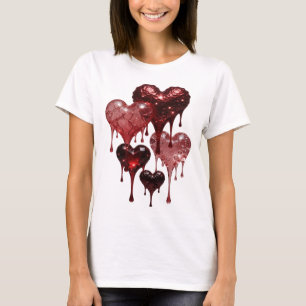 Snappy Silver HEARTS OF GLASS Tee