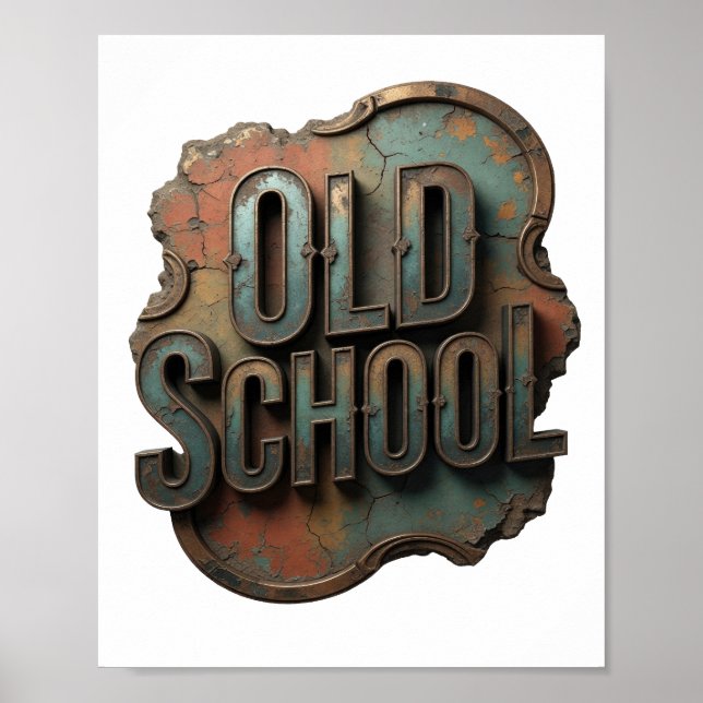 Snappy Silver OLD SCHOOL Print (Front)