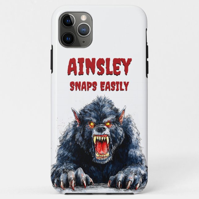 Snaps Easily Werewolf Halloween Monster Design Case-Mate iPhone Case (Back)