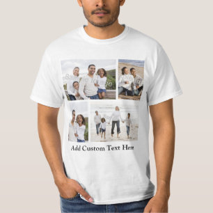 Snapshot Montage Custom 4 Photo Collage T-Shirt