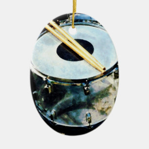 Snare Drum Ceramic Ornament