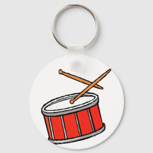 Snare Drum Red Key Ring
