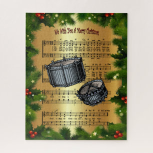 Snare Drums ~ “We Wish You A Merry Christmas” ~ Jigsaw Puzzle
