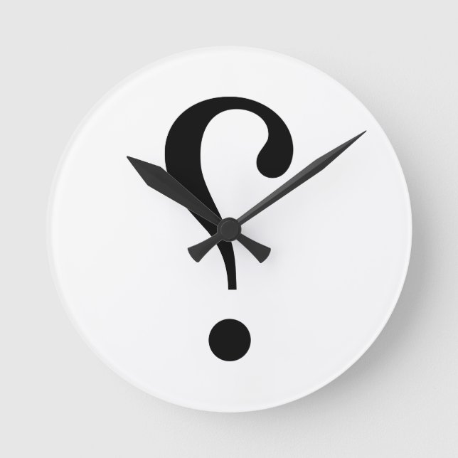sNARK mARK {ironicon} Round Clock (Front)