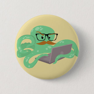 Snarktopus Internet Octopus 6 Cm Round Badge