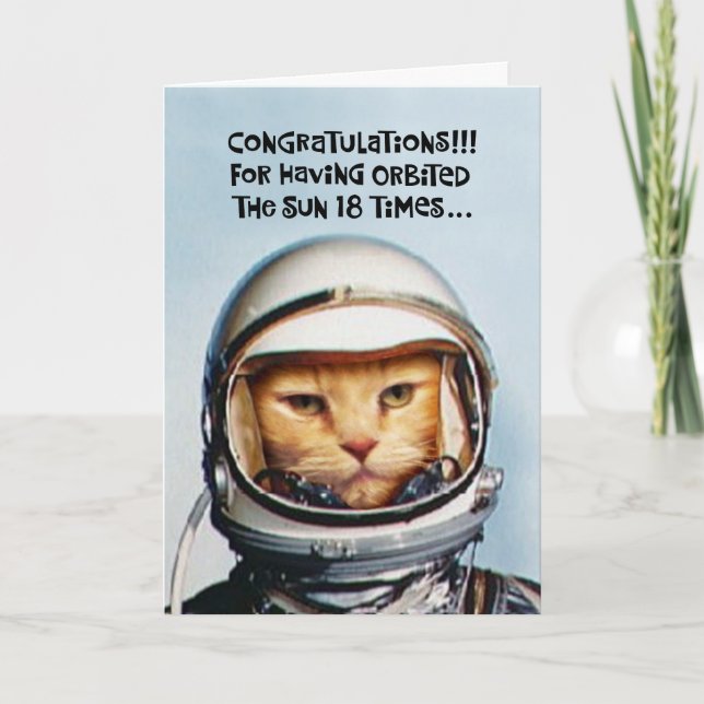 Snarky 18th Birthday Card (Front)