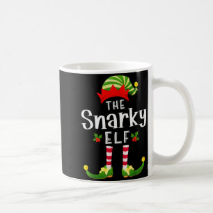 Snarky Christmas Elf Matching Pajama X-mas Party  Coffee Mug