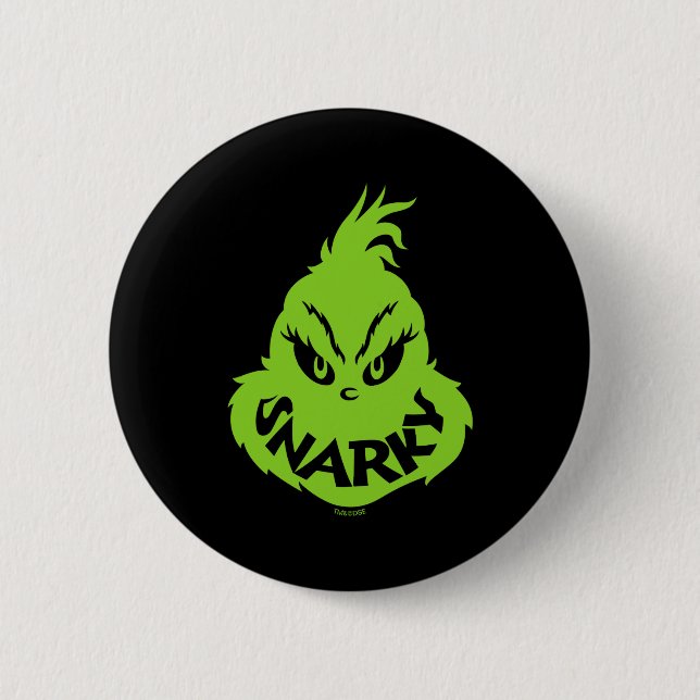 Snarky Face  6 Cm Round Badge (Front)