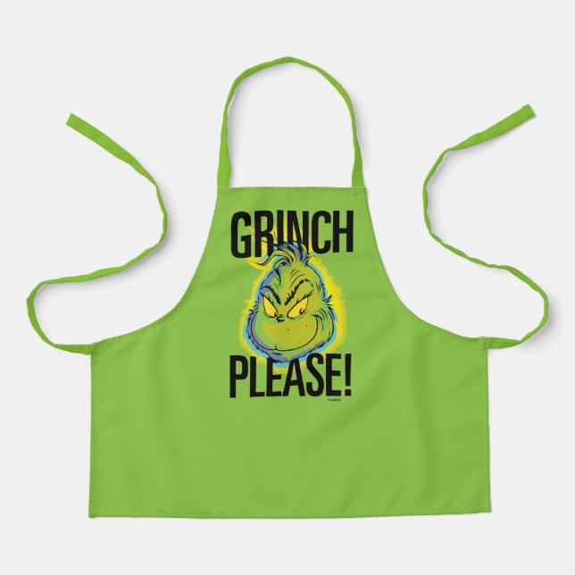 Snarky Grinch | Funny Grinch Please Quote Apron (Front)