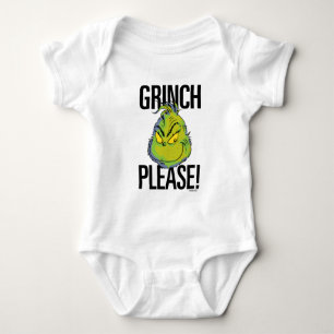 Snarky Grinch Funny Grinch Please Quote Baby Bodysuit