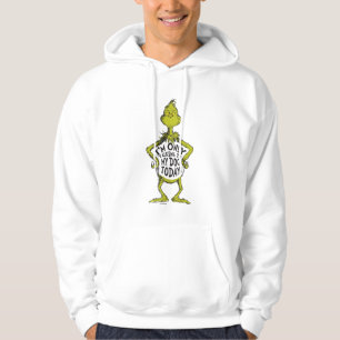 Snarky Grinch   Funny I'm Only Talking to My Dog T Hoodie