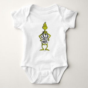 Snarky Grinch   Funny Let's Just Not Baby Bodysuit